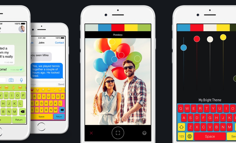 Colorize your iOS keyboard with Photokeys